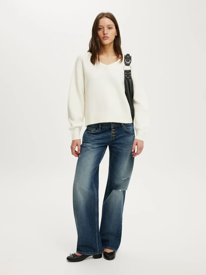 COTTON ON Áo Len Cổ V Dài Tay Nữ - Softest Luxe Slouchy V Knit