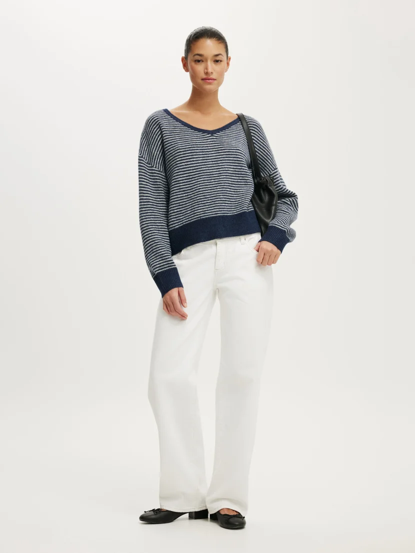 COTTON ON Áo Len Cổ V Dài Tay Nữ - Softest Luxe Slouchy V Knit