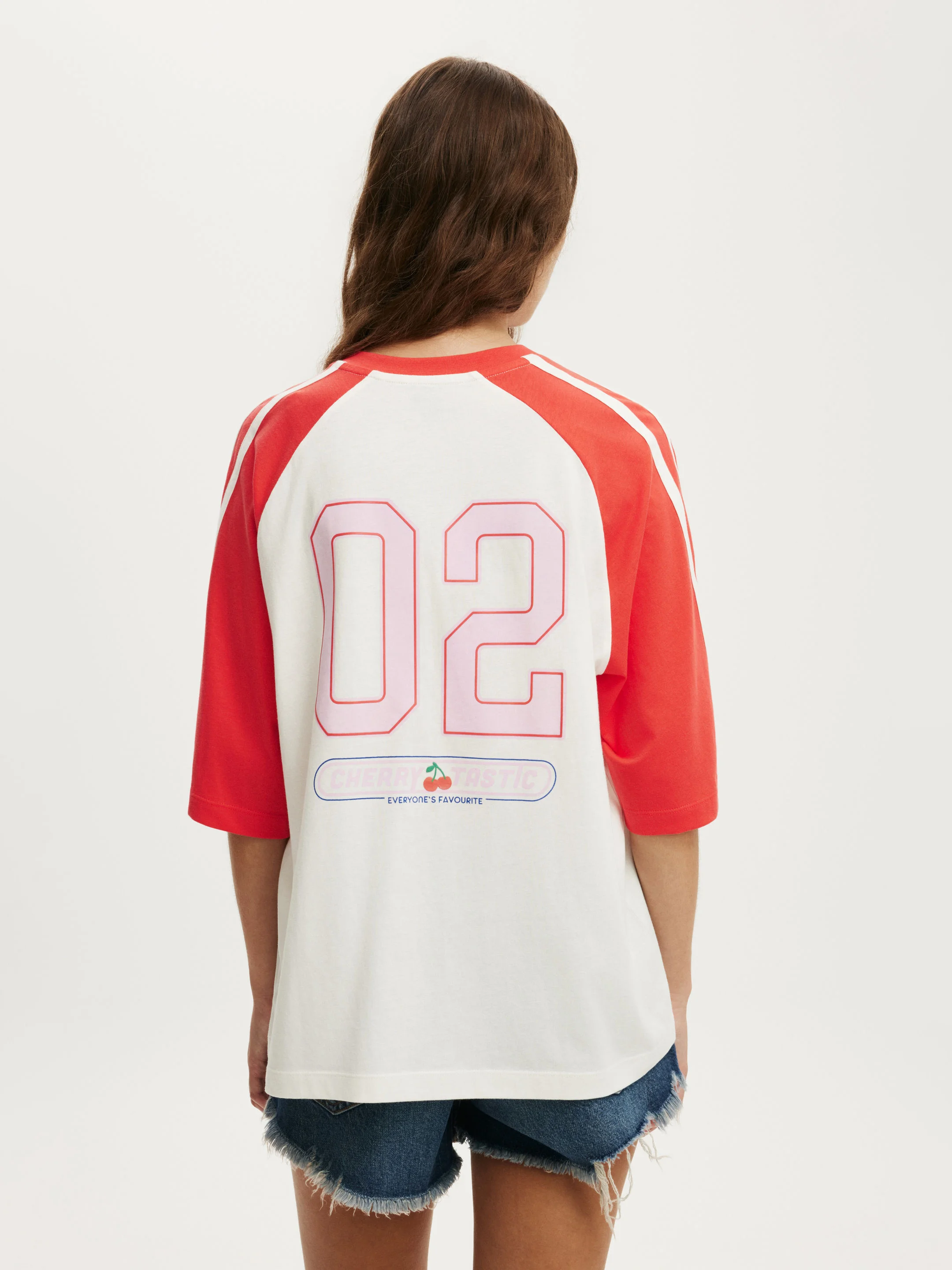 COTTON ON Áo Thun Có Họa Tiết Nữ - Vneck Raglan Graphic Tee