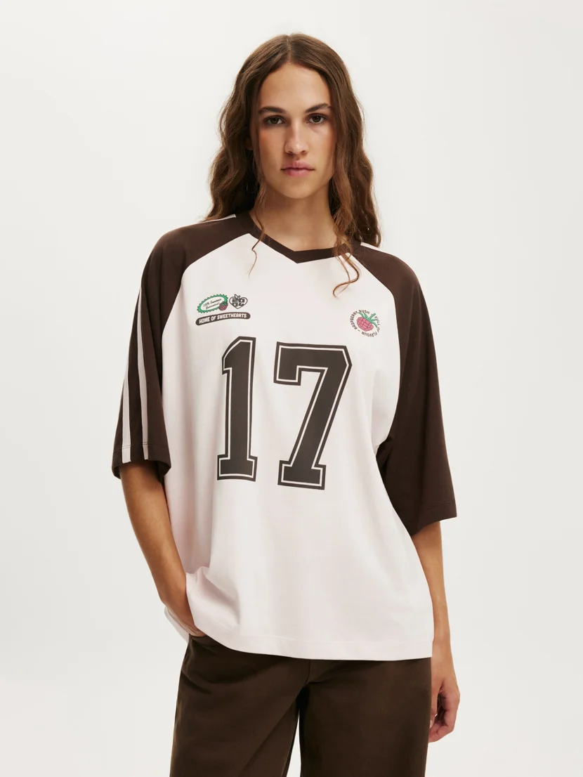 COTTON ON Áo Thun Có Họa Tiết Nữ - Vneck Raglan Graphic Tee