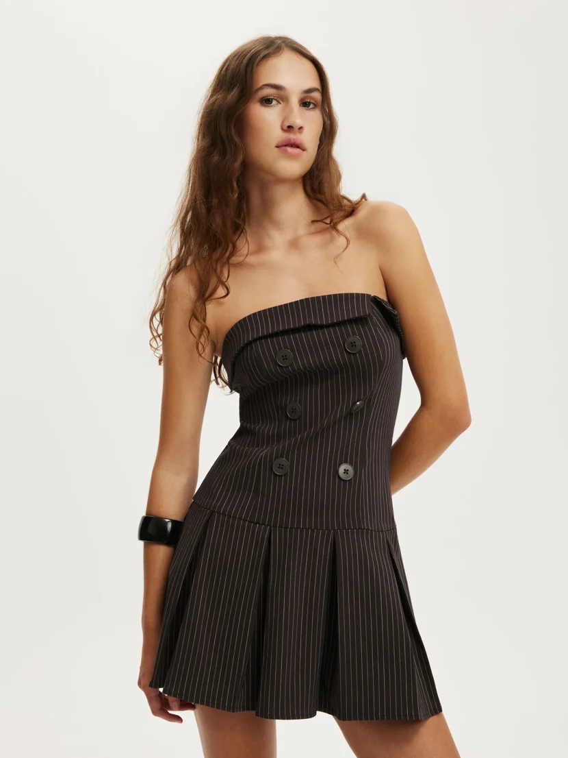 COTTON ON Đầm Mini Nữ - Strapless Suiting Mini Dress