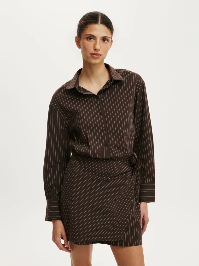 COTTON ON Đầm Mini Nữ - Shirt Mini Dress