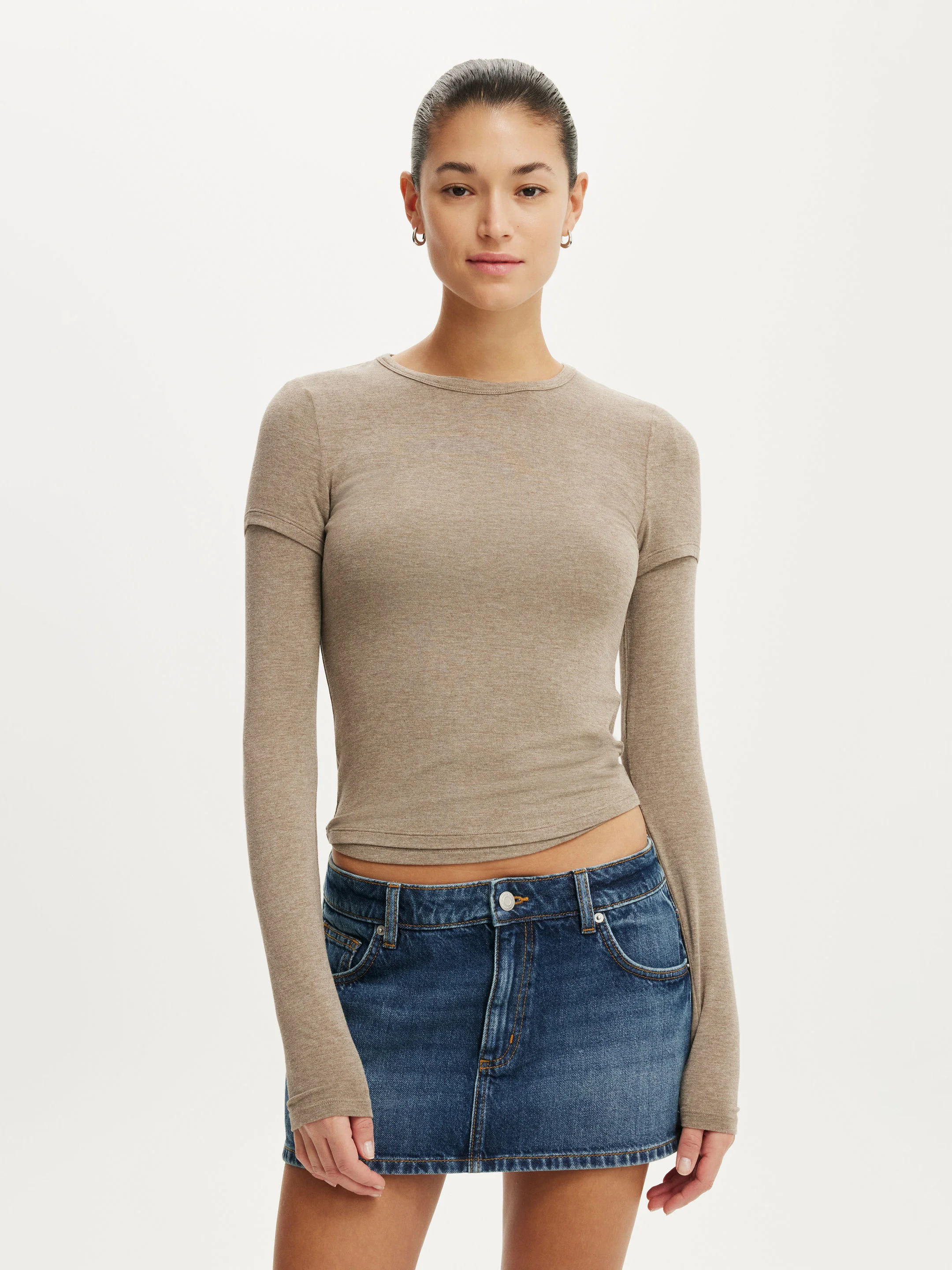 COTTON ON Quần Jeans Giả Váy Nữ - Original Denim Skort