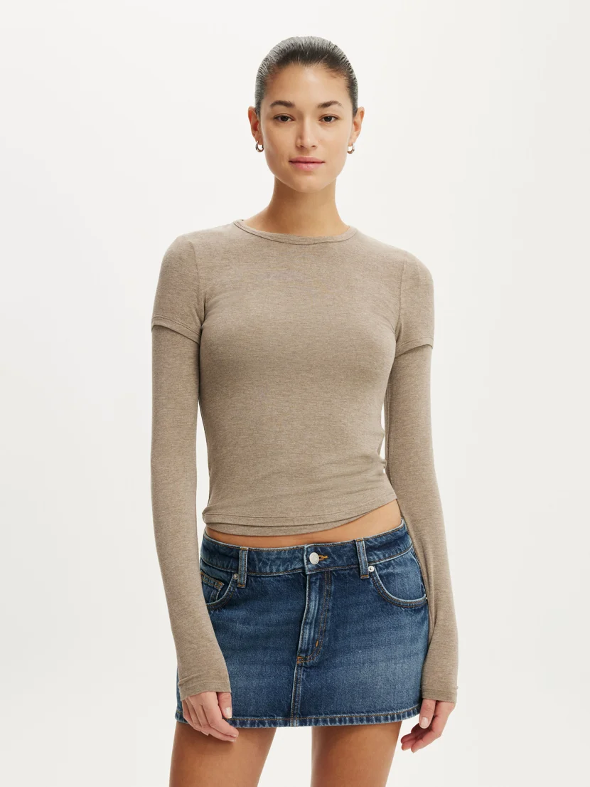 COTTON ON Quần Jeans Giả Váy Nữ - Original Denim Skort