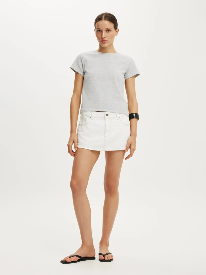 COTTON ON Quần Jeans Giả Váy Nữ - Original Denim Skort