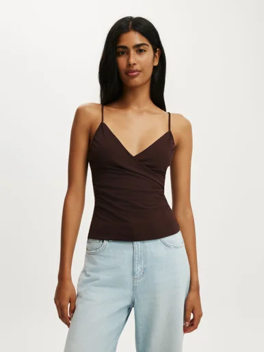 COTTON ON Áo Kiểu Hai Dây Nữ - Fern Wrap Cami