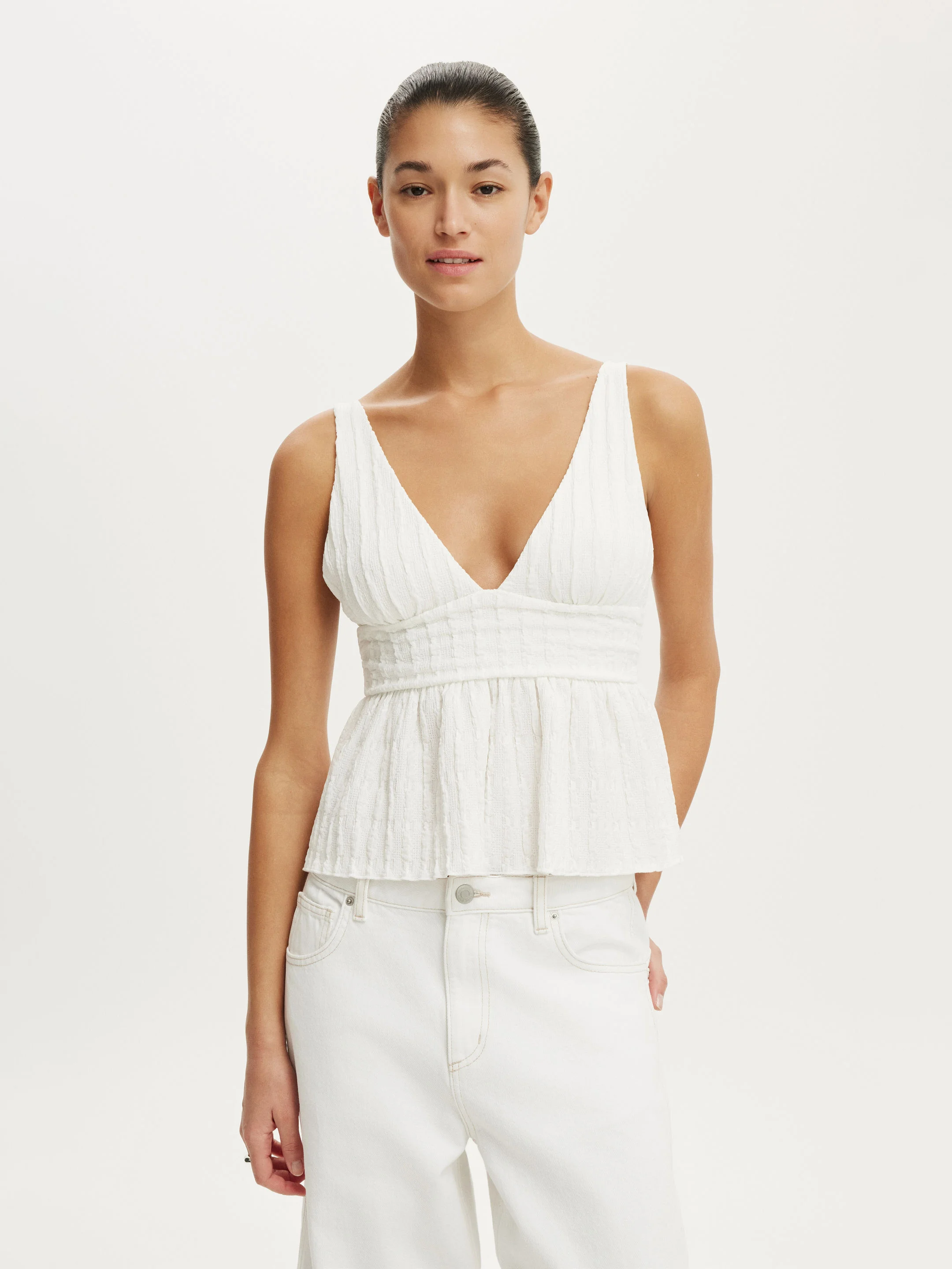 COTTON ON Áo Kiểu Nữ - Greta Babydoll Tank