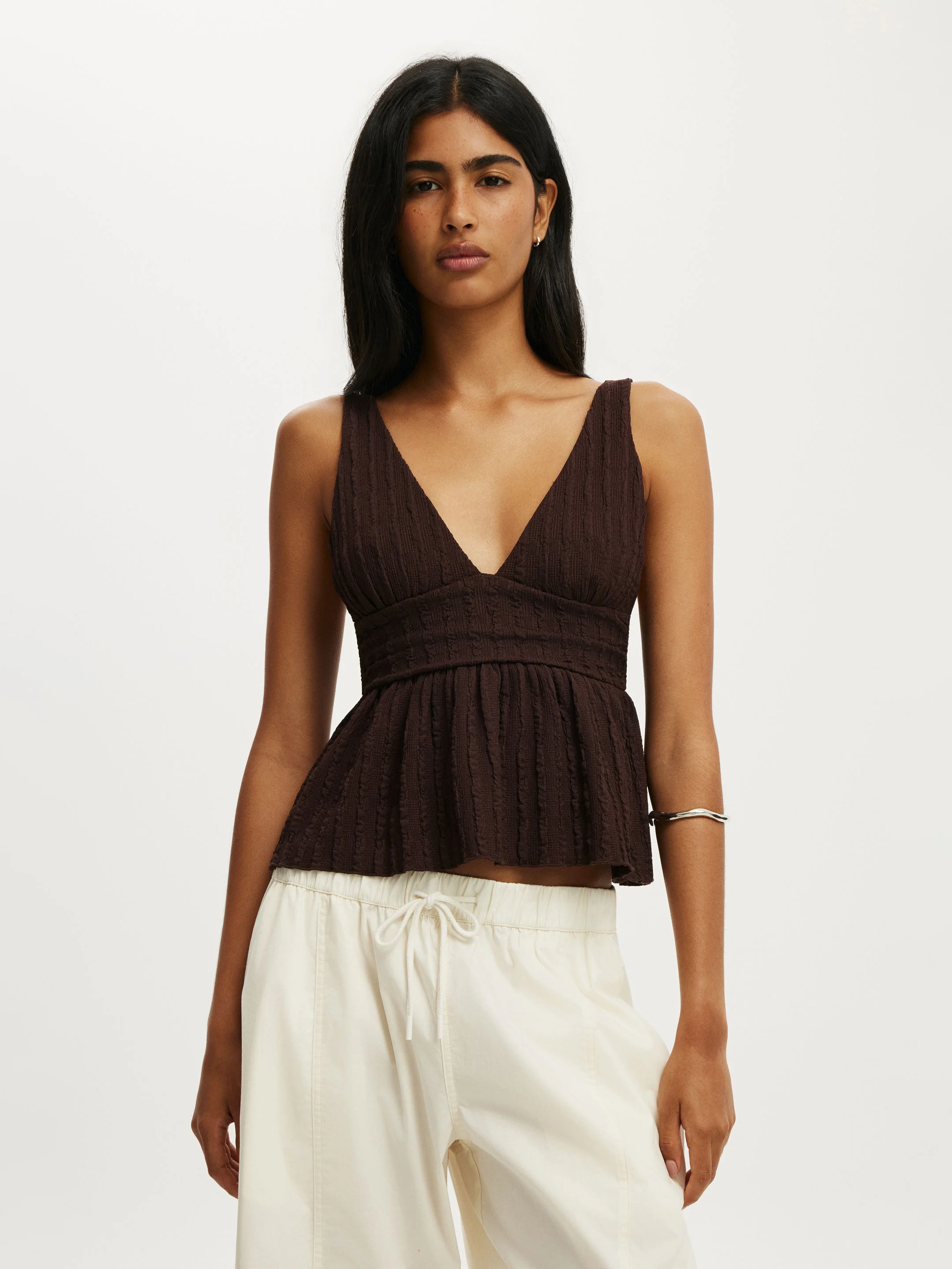 COTTON ON Áo Kiểu Nữ - Greta Babydoll Tank