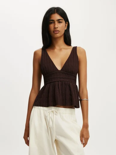 COTTON ON Áo Kiểu Nữ - Greta Babydoll Tank