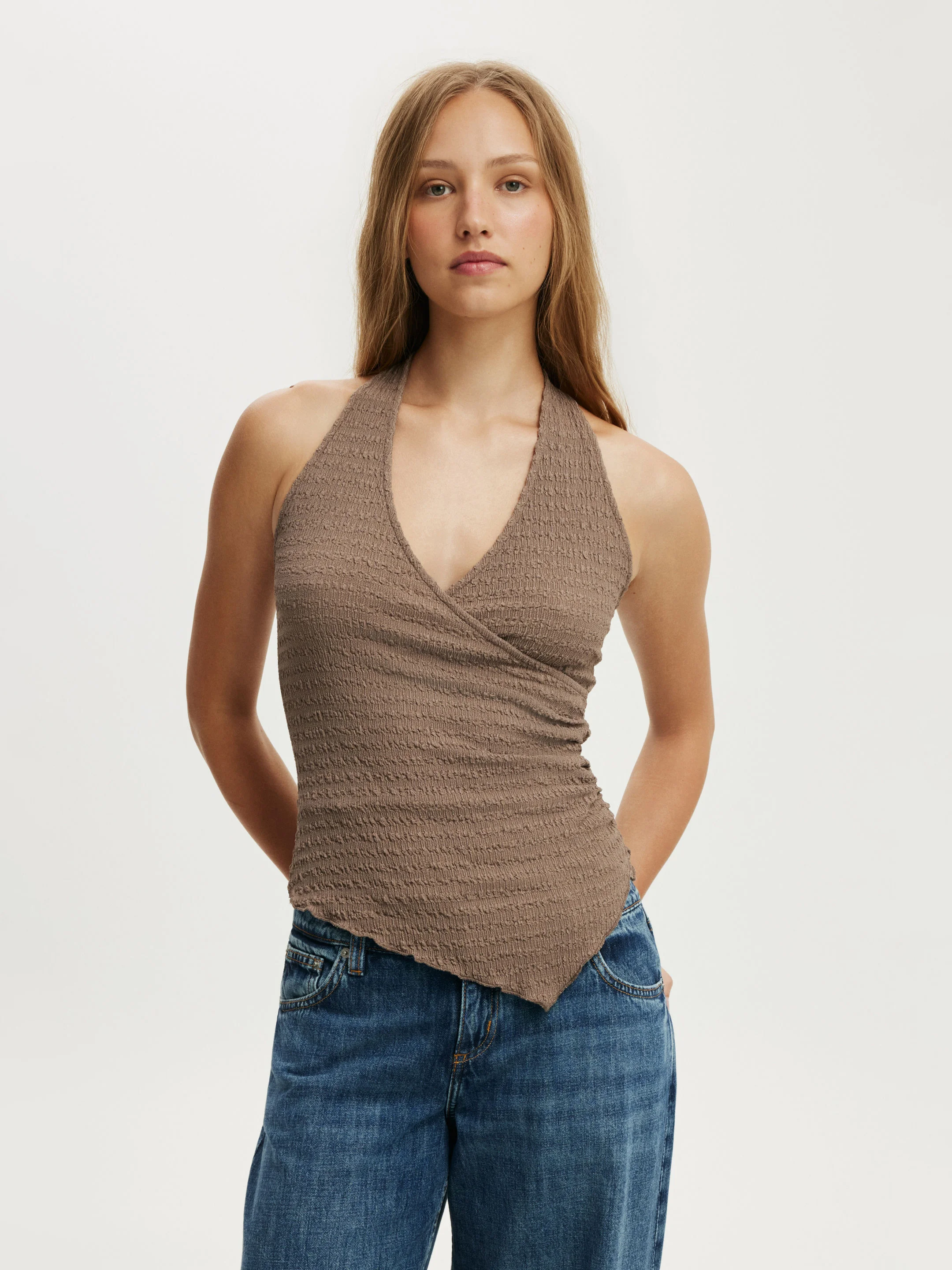 COTTON ON Áo Kiểu Nữ - Marnie Textured Halter