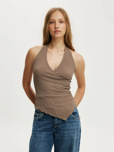 COTTON ON Áo Kiểu Nữ - Marnie Textured Halter