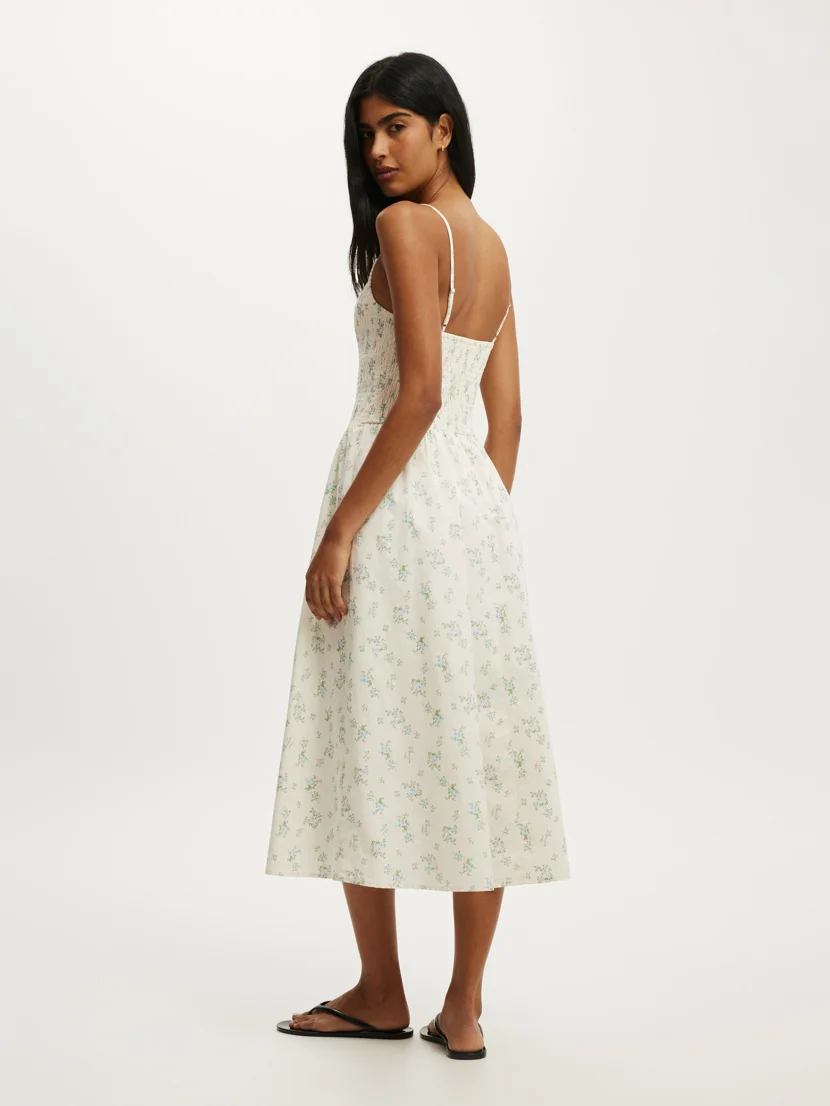 COTTON ON Đầm Midi Nữ - Remy Shirred Bodice Midi Dress