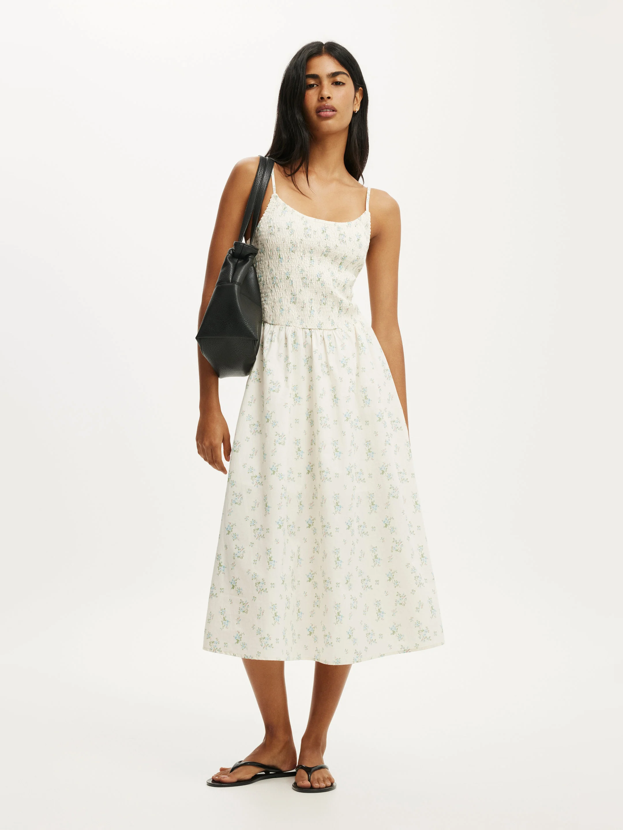 COTTON ON Đầm Midi Nữ - Remy Shirred Bodice Midi Dress