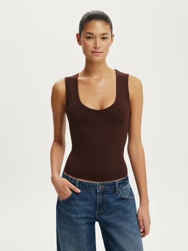 COTTON ON Áo Cổ V Cộc Tay Nữ - Hold Me V Neck Tank