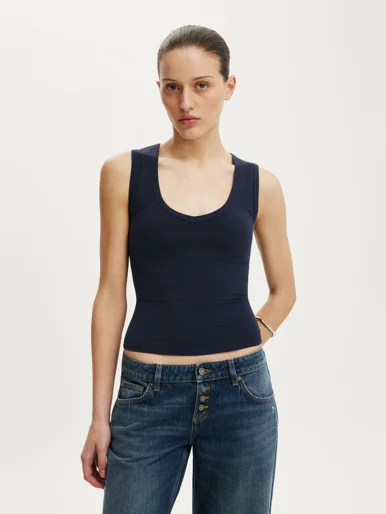 COTTON ON Áo Cổ V Cộc Tay Nữ - Hold Me V Neck Tank
