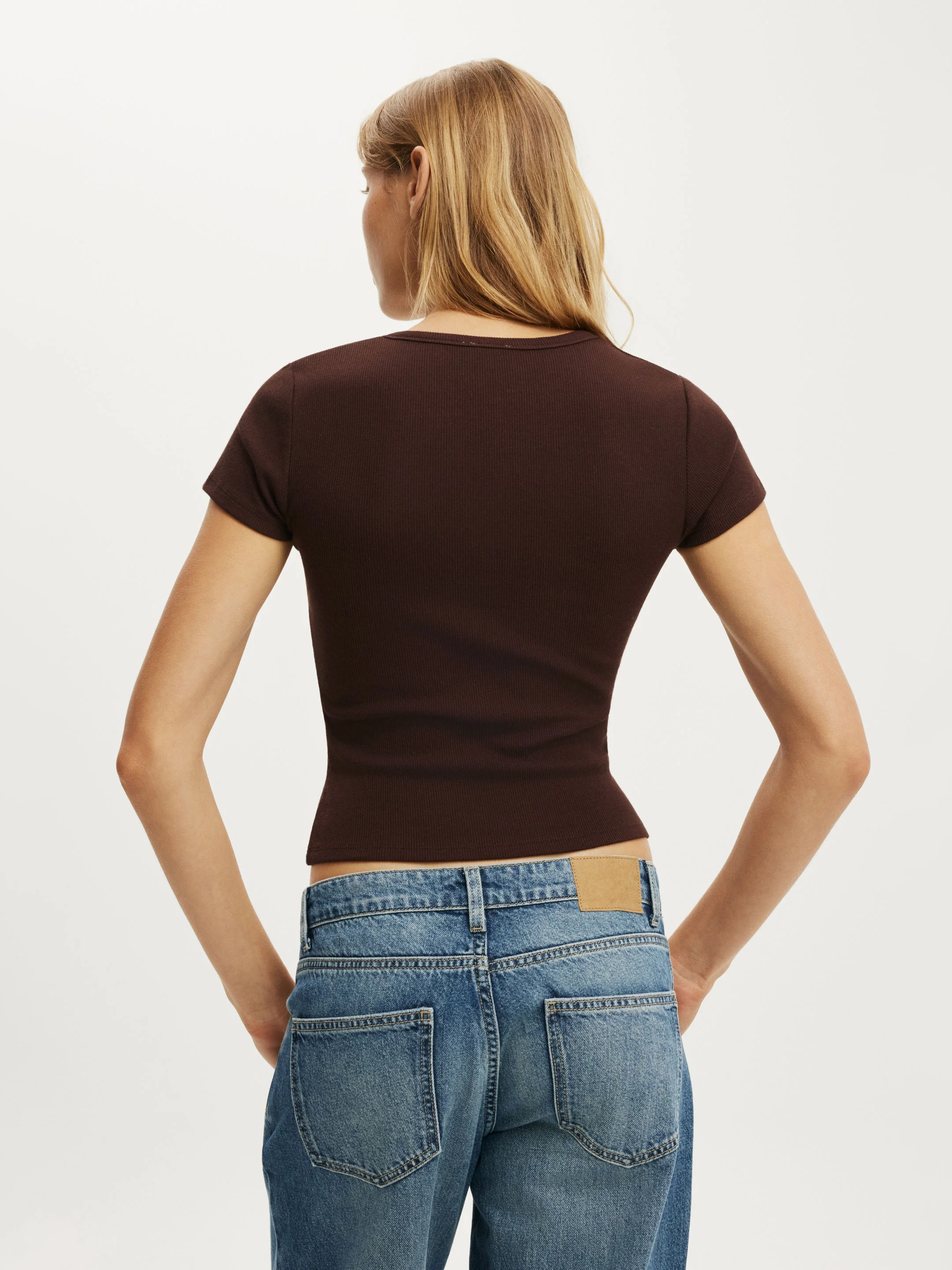 COTTON ON Áo Thun Ngắn Tay Nữ - Blake Short Sleeve Henley