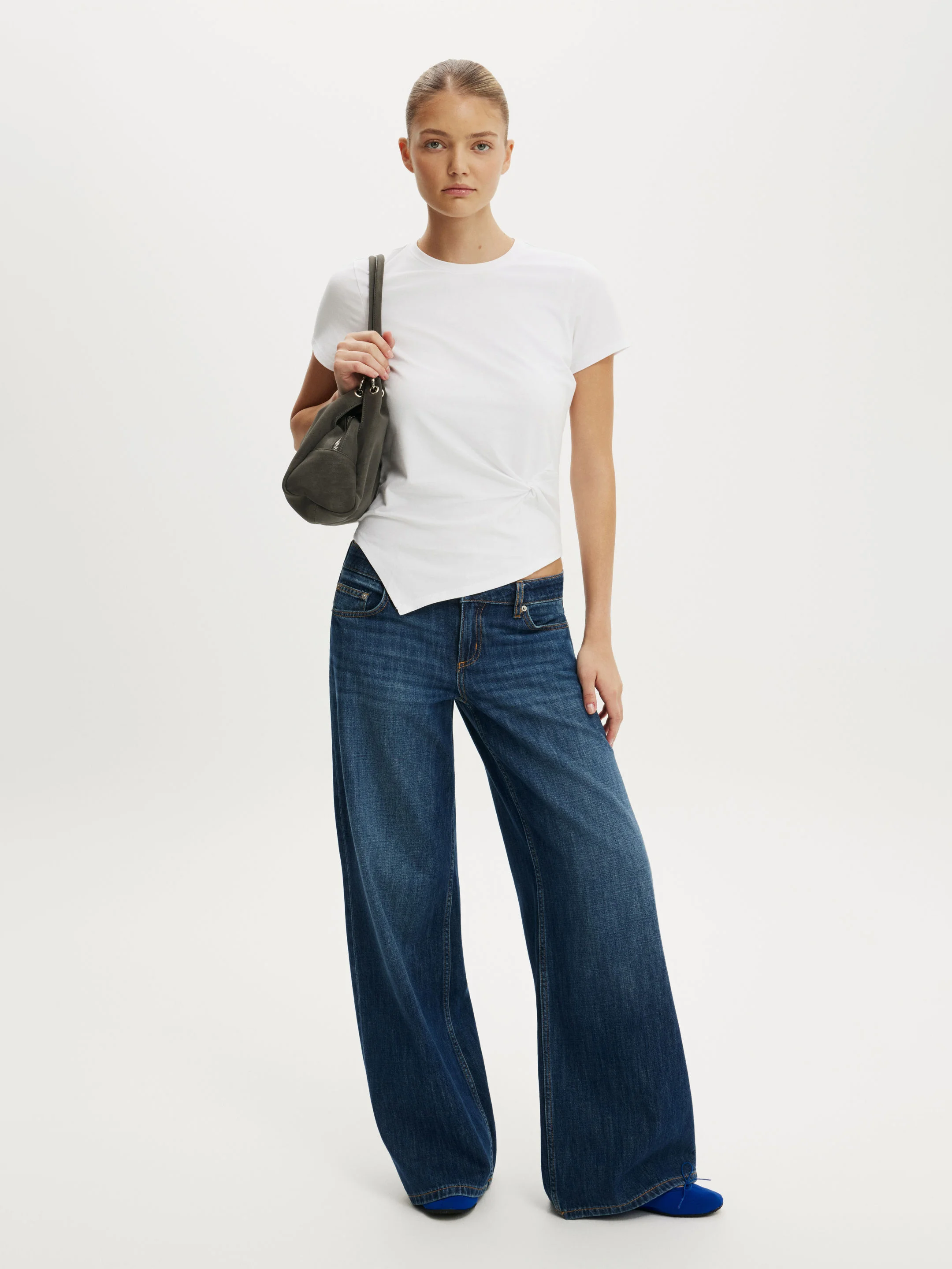 COTTON ON Áo Thun Ngắn Tay Nữ - Twist Short Sleeve Tee