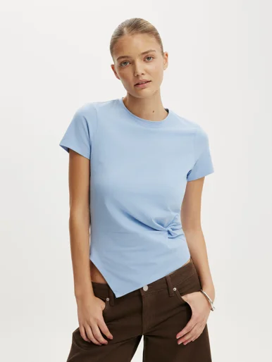 COTTON ON Áo Thun Ngắn Tay Nữ - Twist Short Sleeve Tee