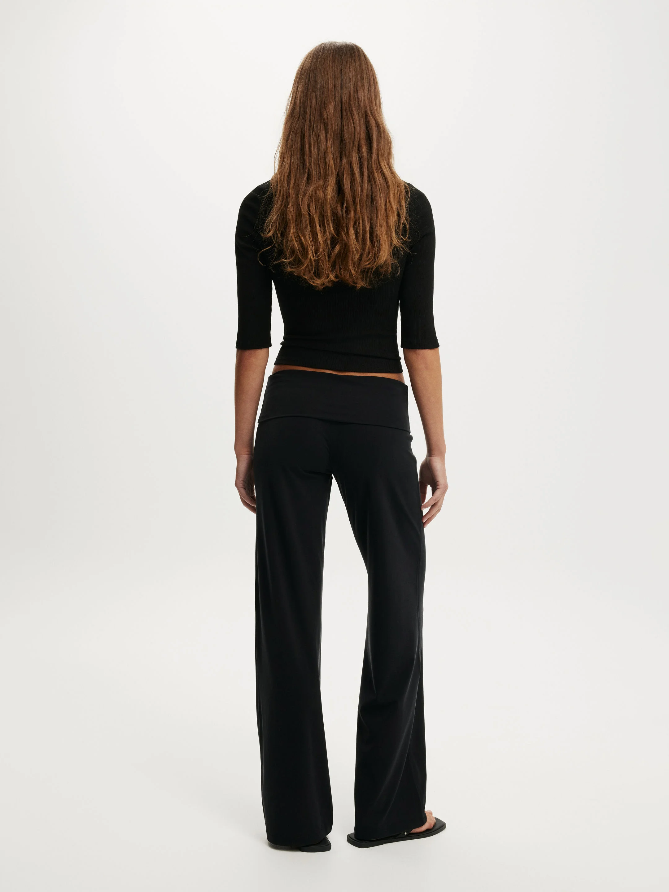 COTTON ON Quần Dài Nữ - Honey Fold Over Pant