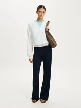 COTTON ON Quần Dài Nữ - Honey Fold Over Pant