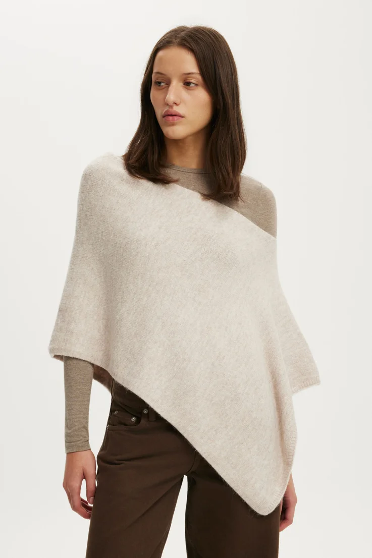 COTTON ON Áo Len Dài Tay Nữ - Softest Luxe Poncho