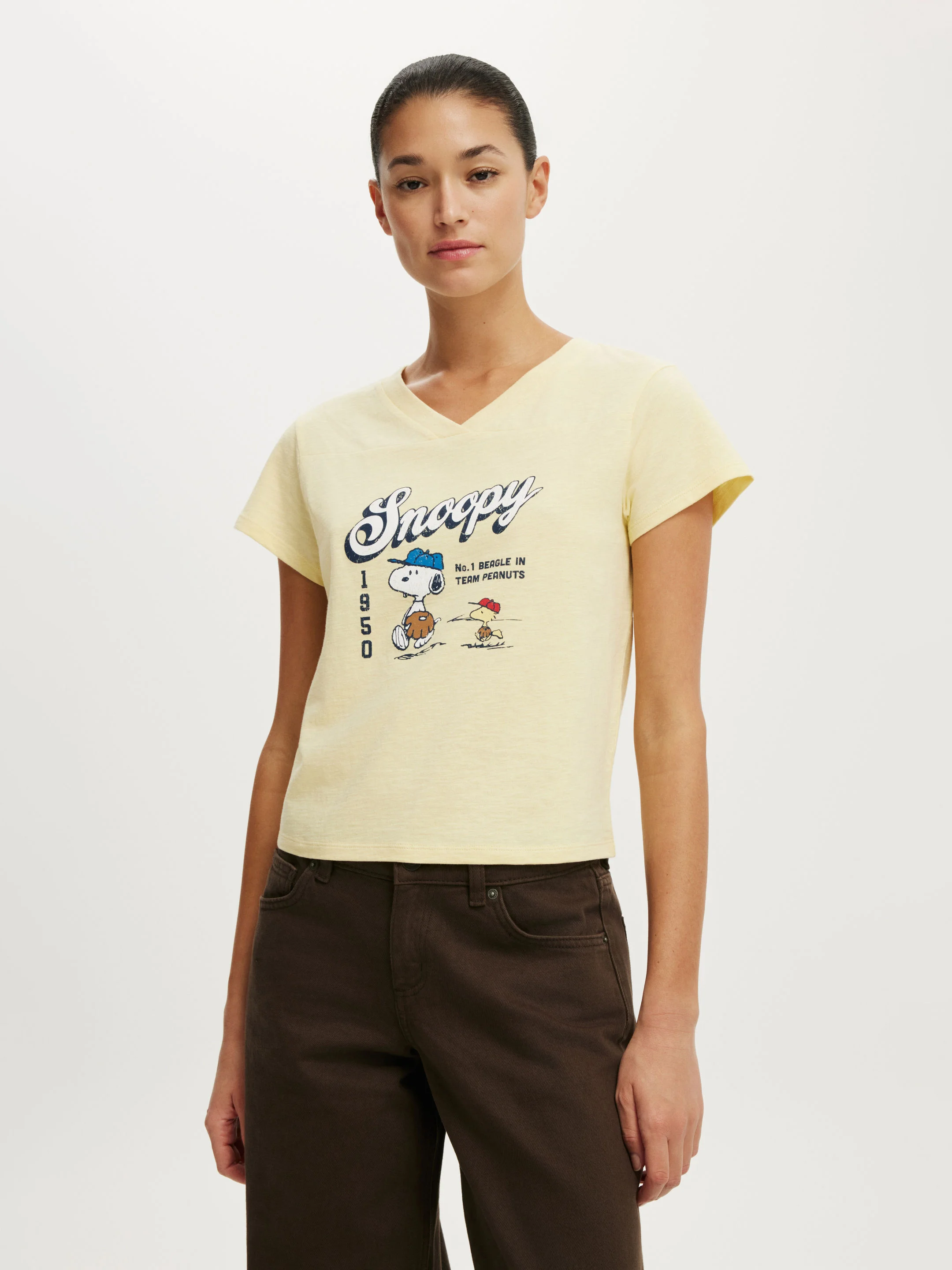 COTTON ON Áo Thun Có Họa Tiết Nữ - The Lcn Vneck Original Graphic