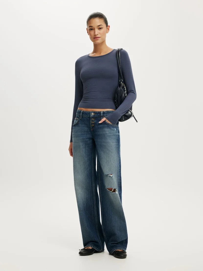 COTTON ON Áo Thun Dài Tay Nữ - Everyday Smooth Long Sleeve