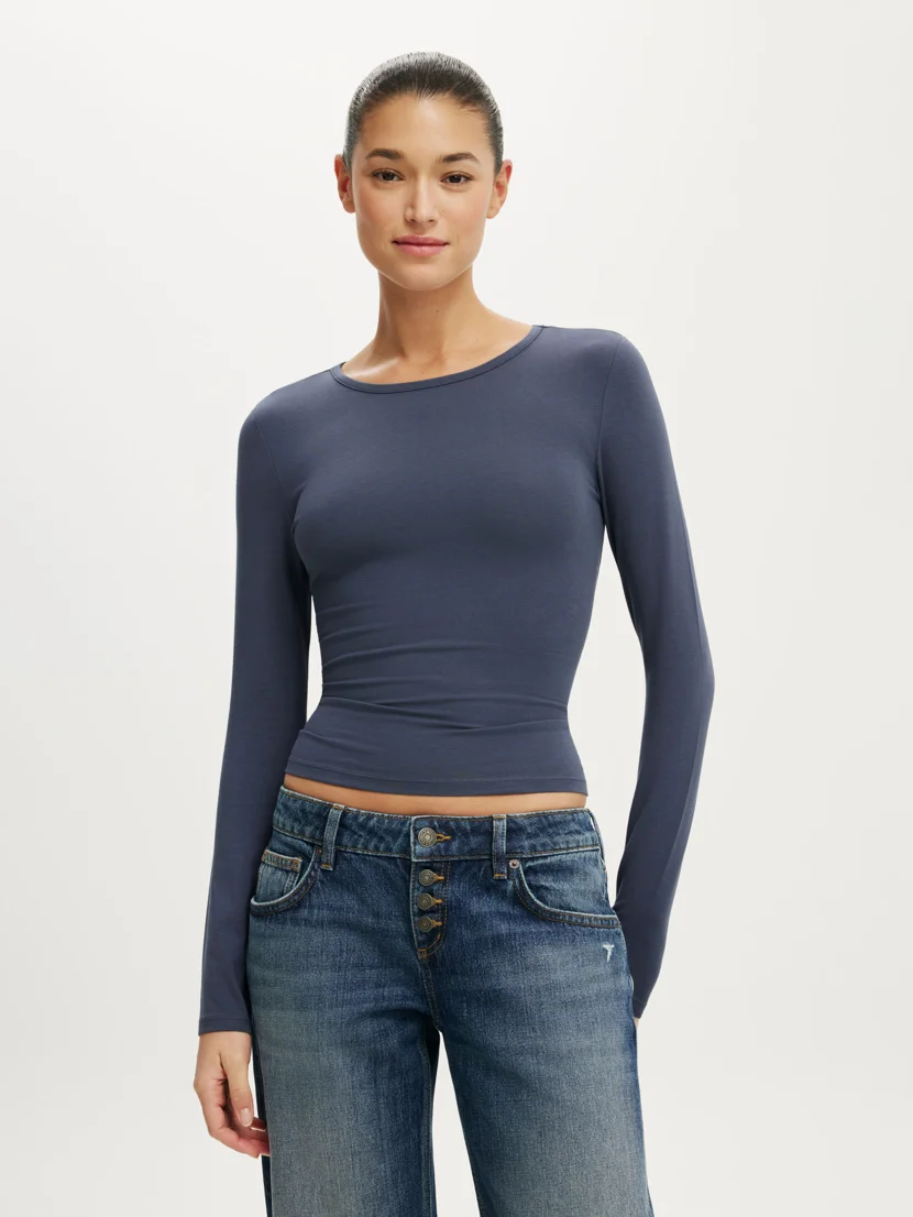 COTTON ON Áo Thun Dài Tay Nữ - Everyday Smooth Long Sleeve