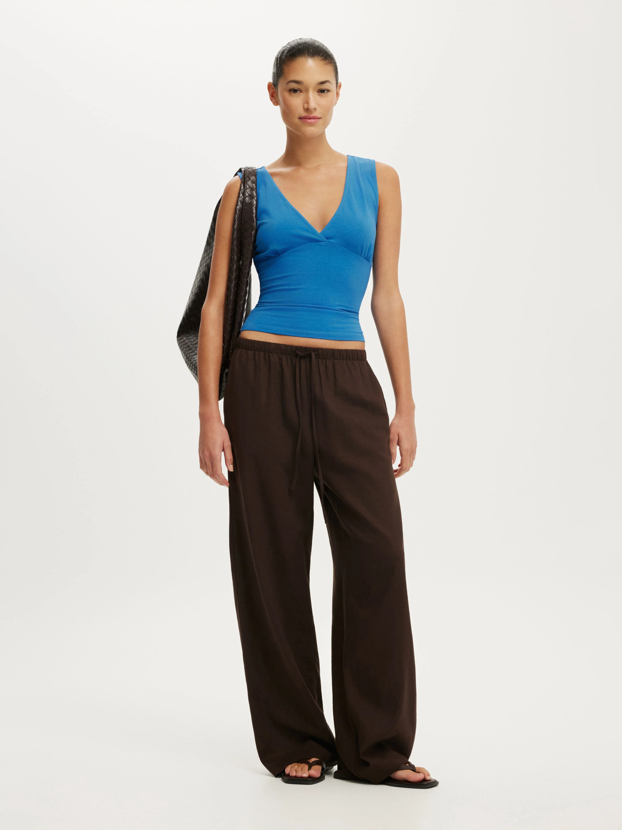 COTTON ON Áo Cổ V Cộc Tay Nữ - Maple V Neck Tank
