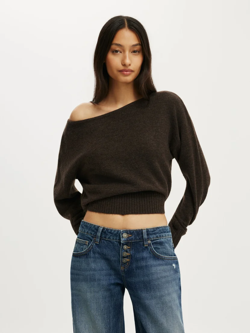 COTTON ON Áo Len Lệch Vai Nữ - Softest Luxe Lw Off Shou Knit