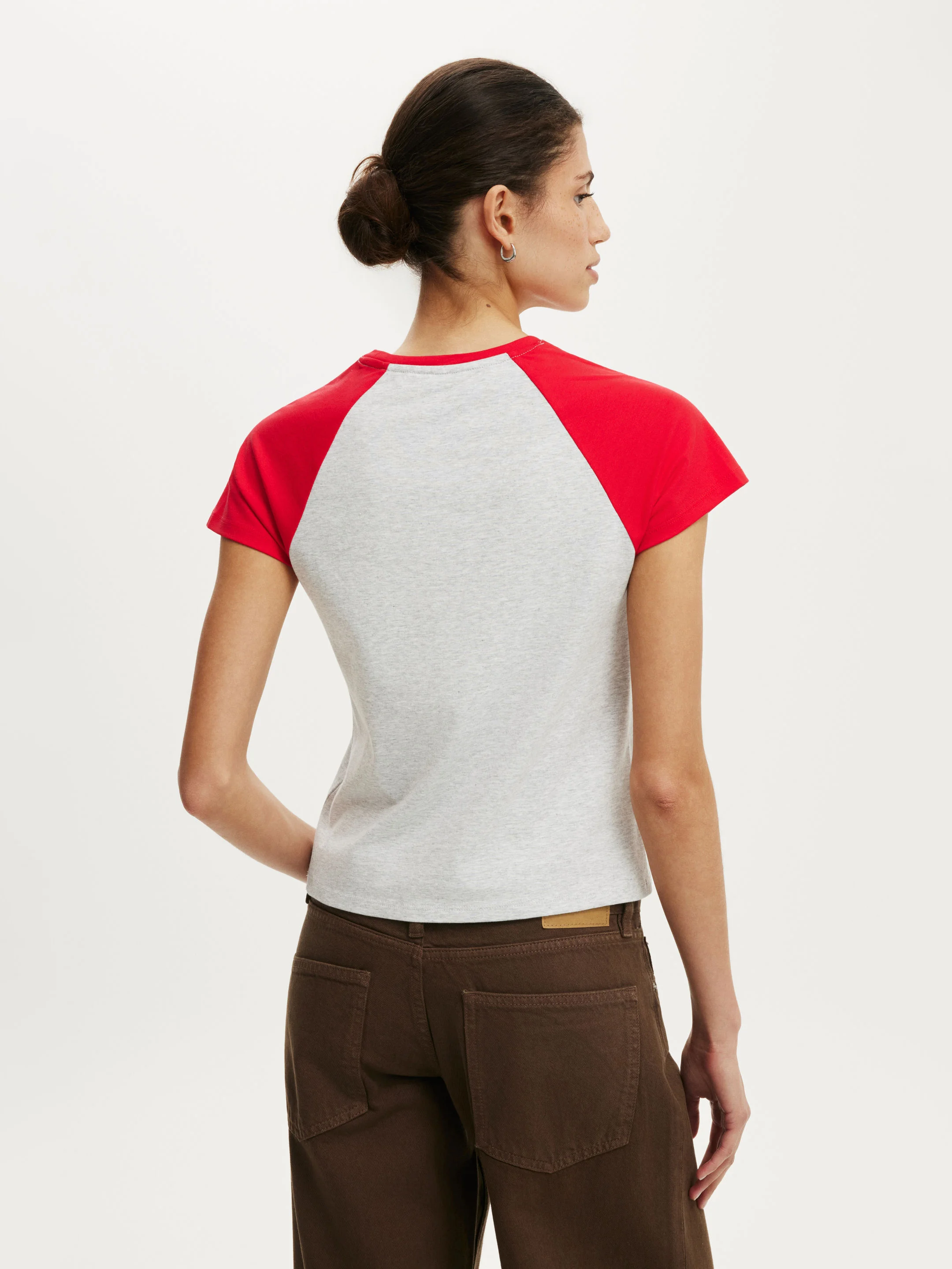 COTTON ON Áo Thun Ngắn Tay Nữ - 90S Baby Raglan Tee