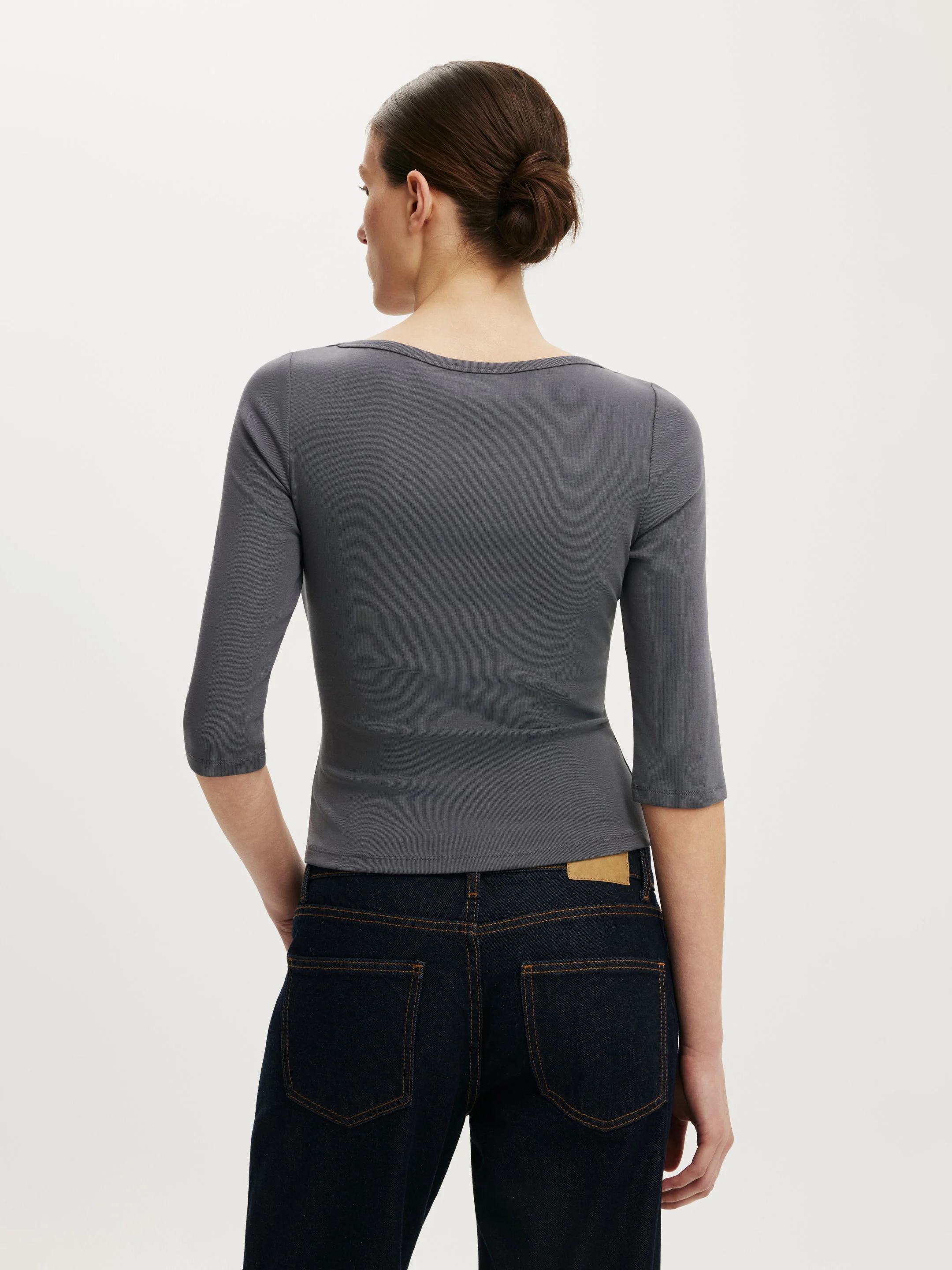 COTTON ON Áo Thun Tay Lửng Nữ - 90’S Boatneck ¾ Sleeve
