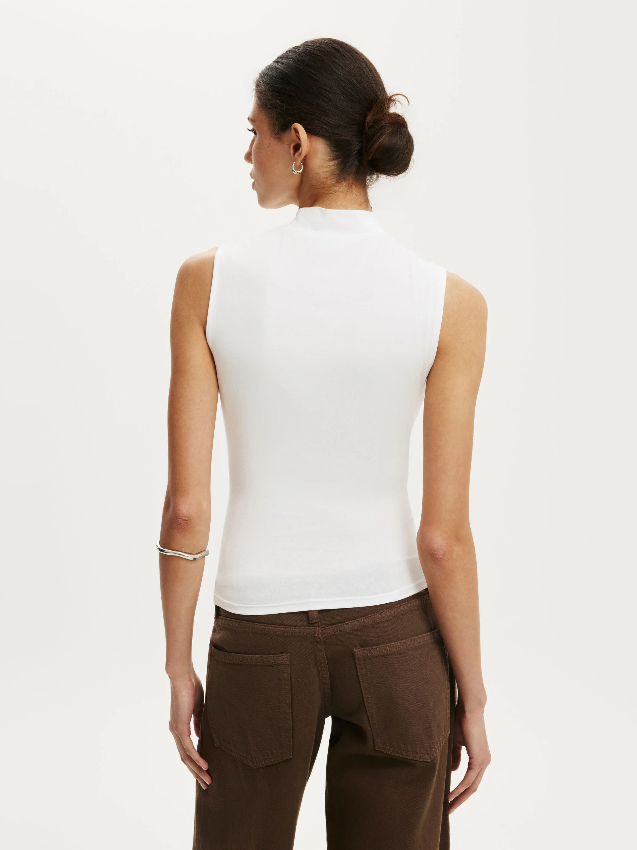 COTTON ON Áo Thun Cộc Tay Nữ - Mock Neck Tank
