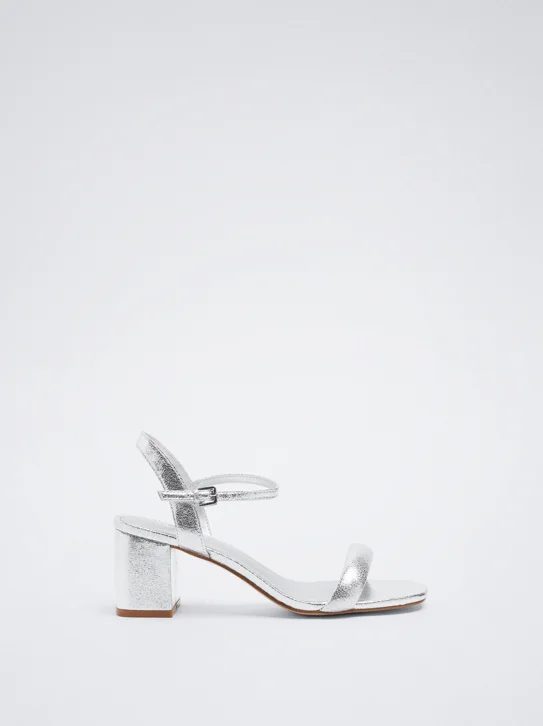PARFOIS Giày Cao Gót Nữ Silver Party Sandal