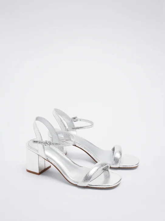 PARFOIS Giày Cao Gót Nữ Silver Party Sandal