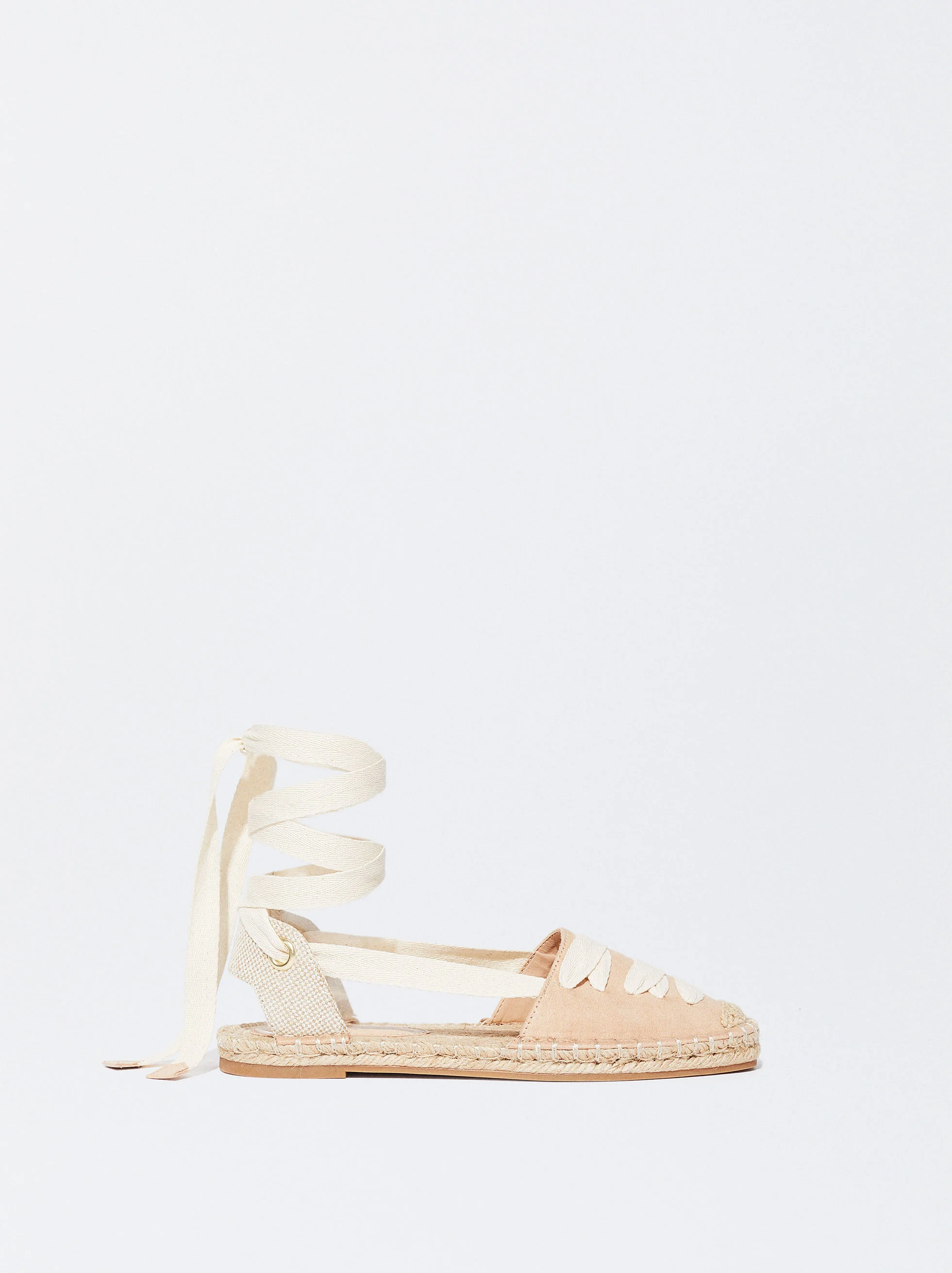 PARFOIS Giày Bệt Nữ Lace-Up Flat Jute