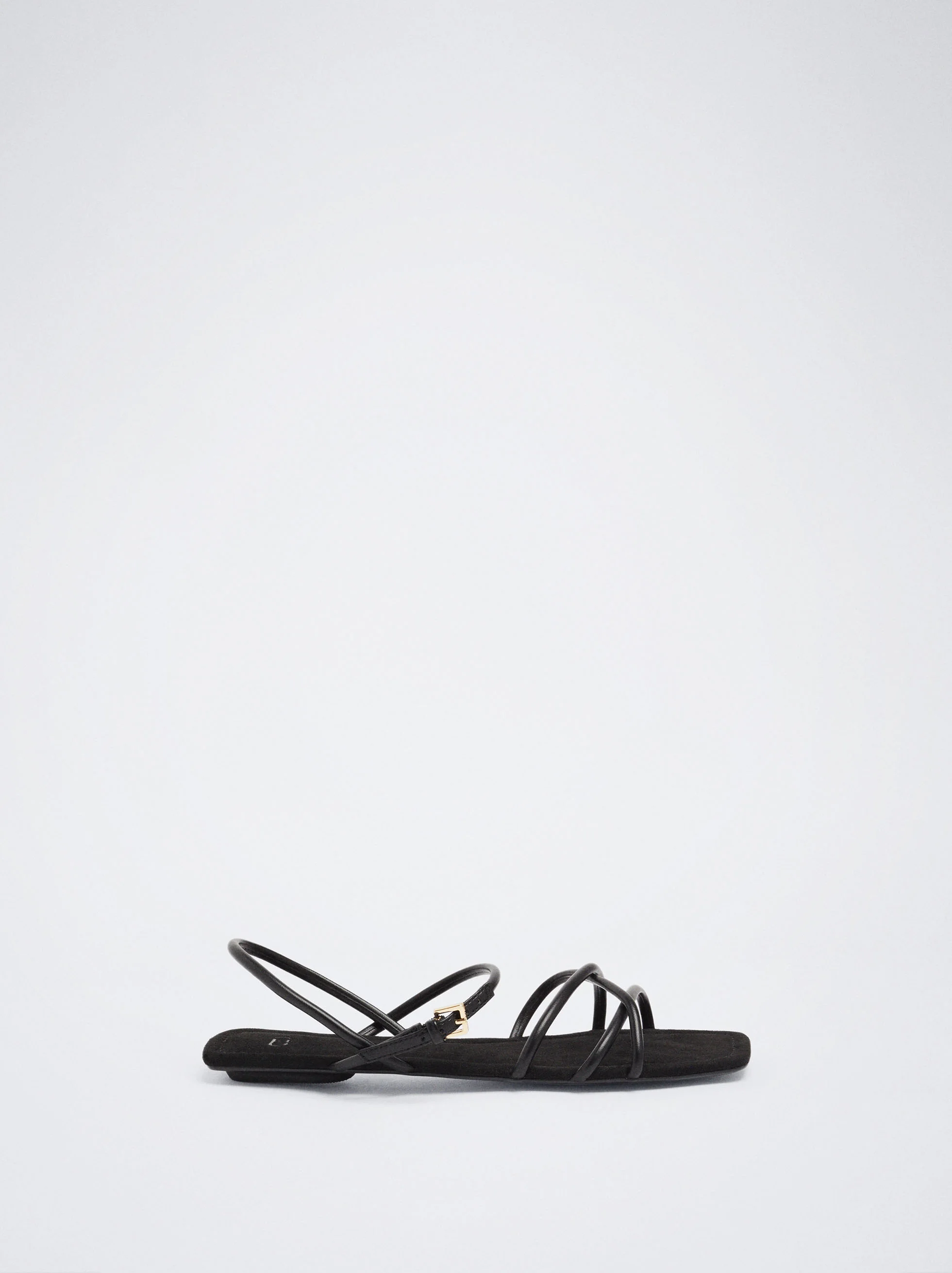PARFOIS Xăng Đan Nữ Strapped Sandal Black