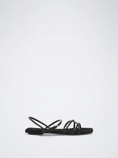 PARFOIS Xăng Đan Nữ Strapped Sandal Black