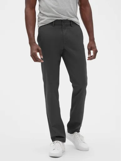 GAP Quần Vải Dài Nam - Essential Khaki Slim Fit