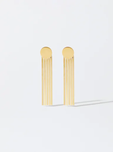PARFOIS Hoa Tai Nữ Stainless Steel Golden