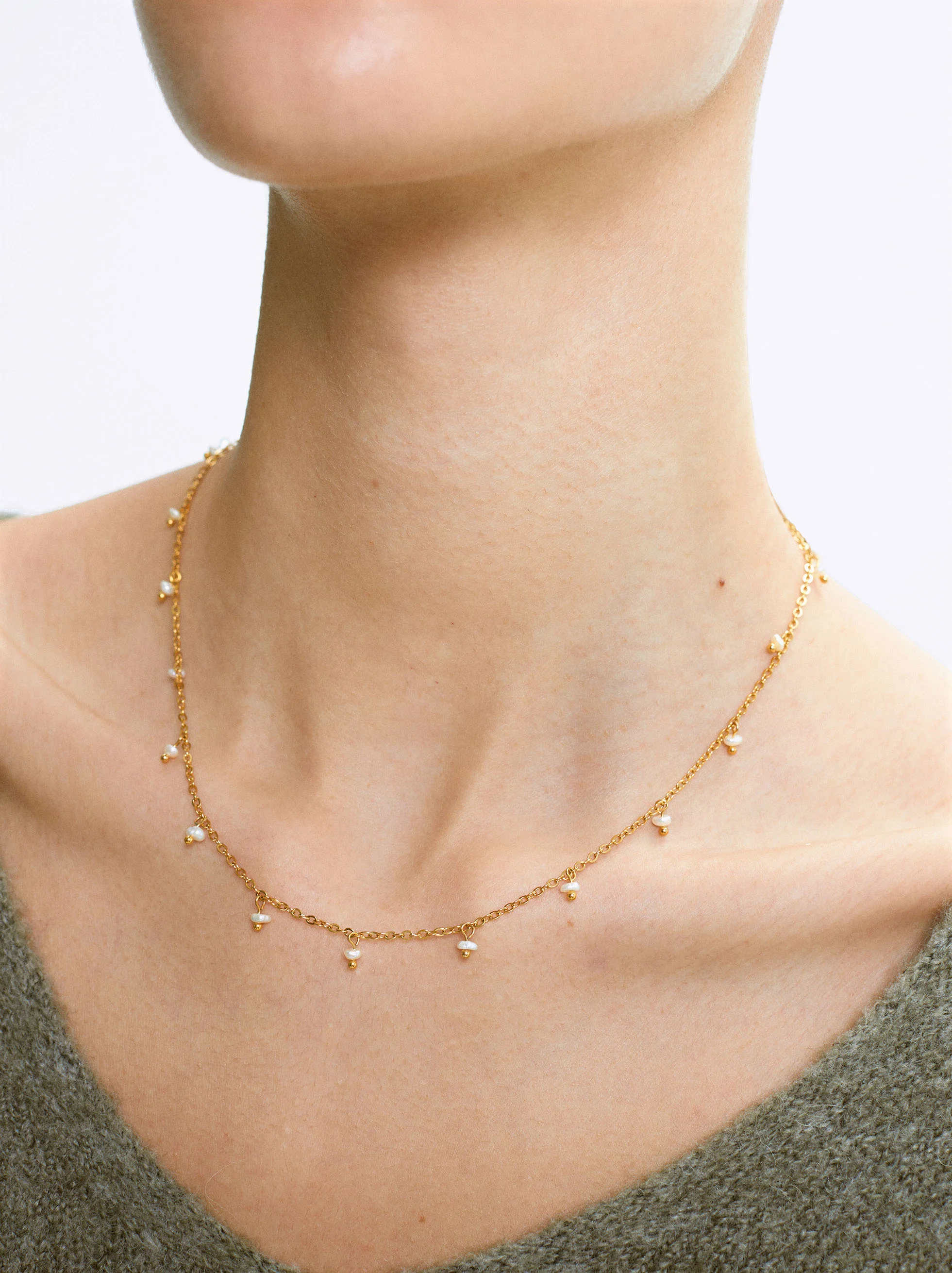 PARFOIS Dây Chuyền Stainless Steel Golden