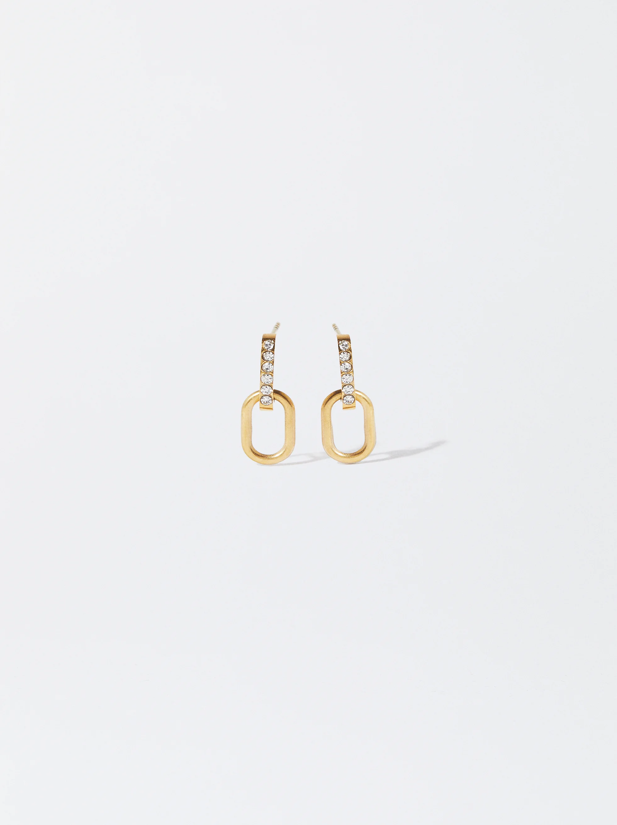 PARFOIS Hoa Tai Nữ Stainless Steel Golden
