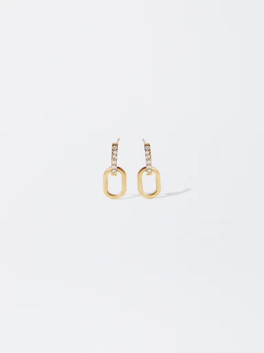 PARFOIS Hoa Tai Nữ Stainless Steel Golden