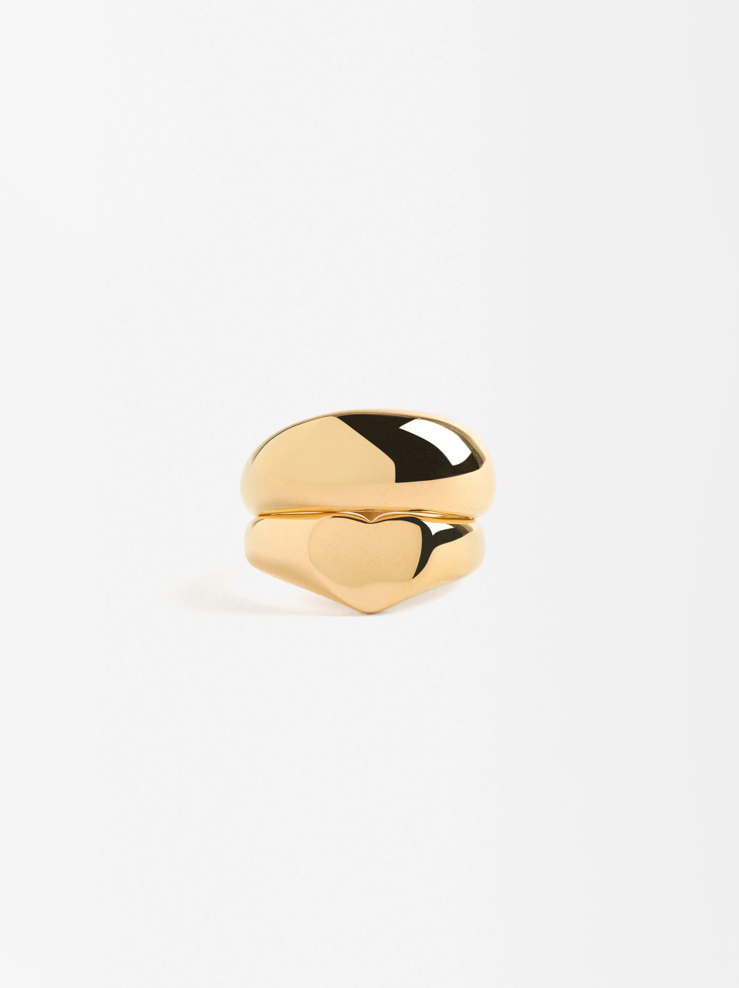 PARFOIS Nhẫn Stainless Steel Golden