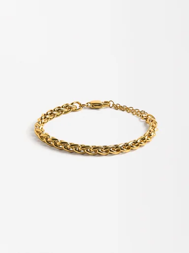 PARFOIS Vòng Tay Stainless Steel Golden