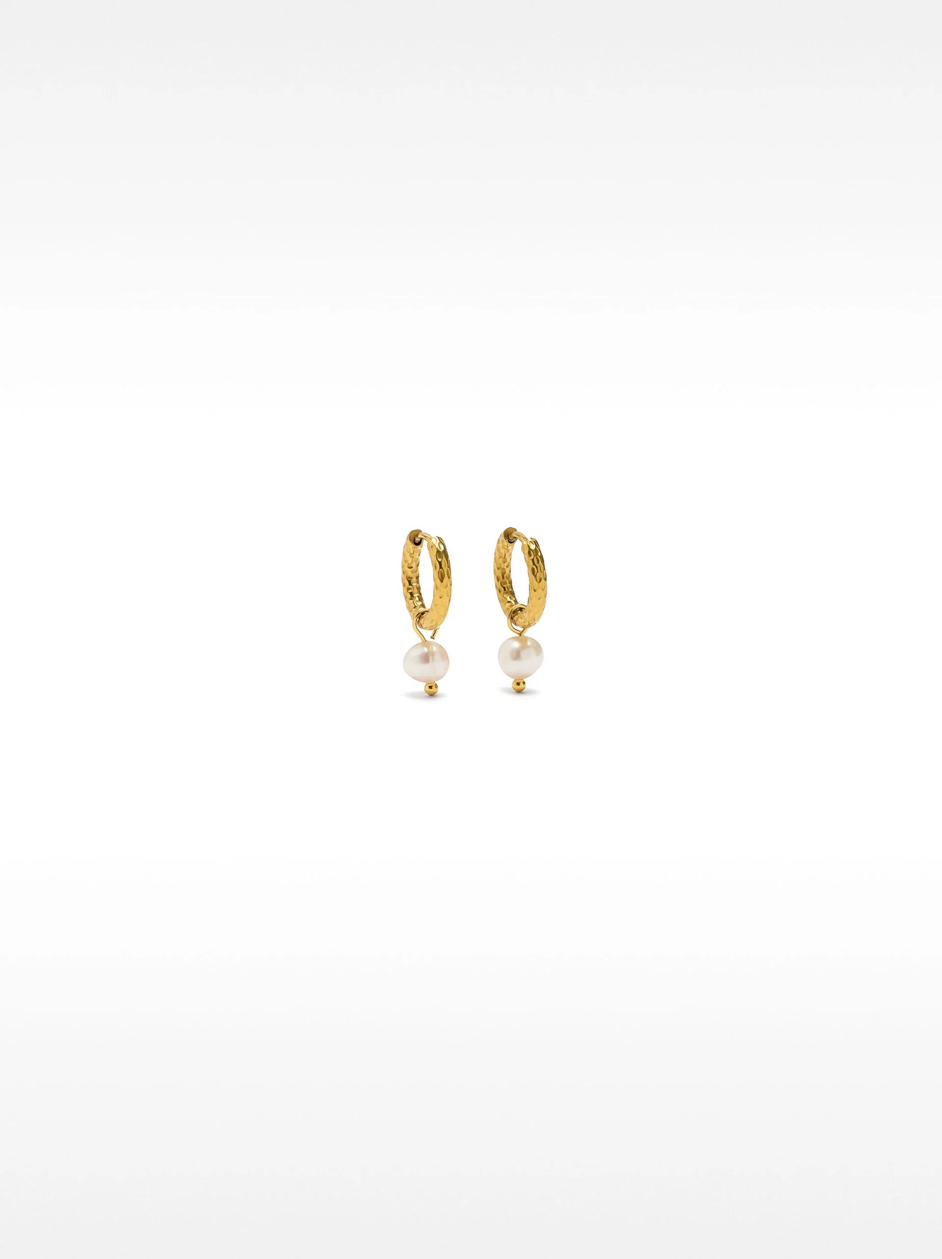 PARFOIS Hoa Tai Nữ Stainless Steel Pearls