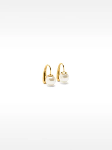 PARFOIS Hoa Tai Nữ Stainless Steel Pearls