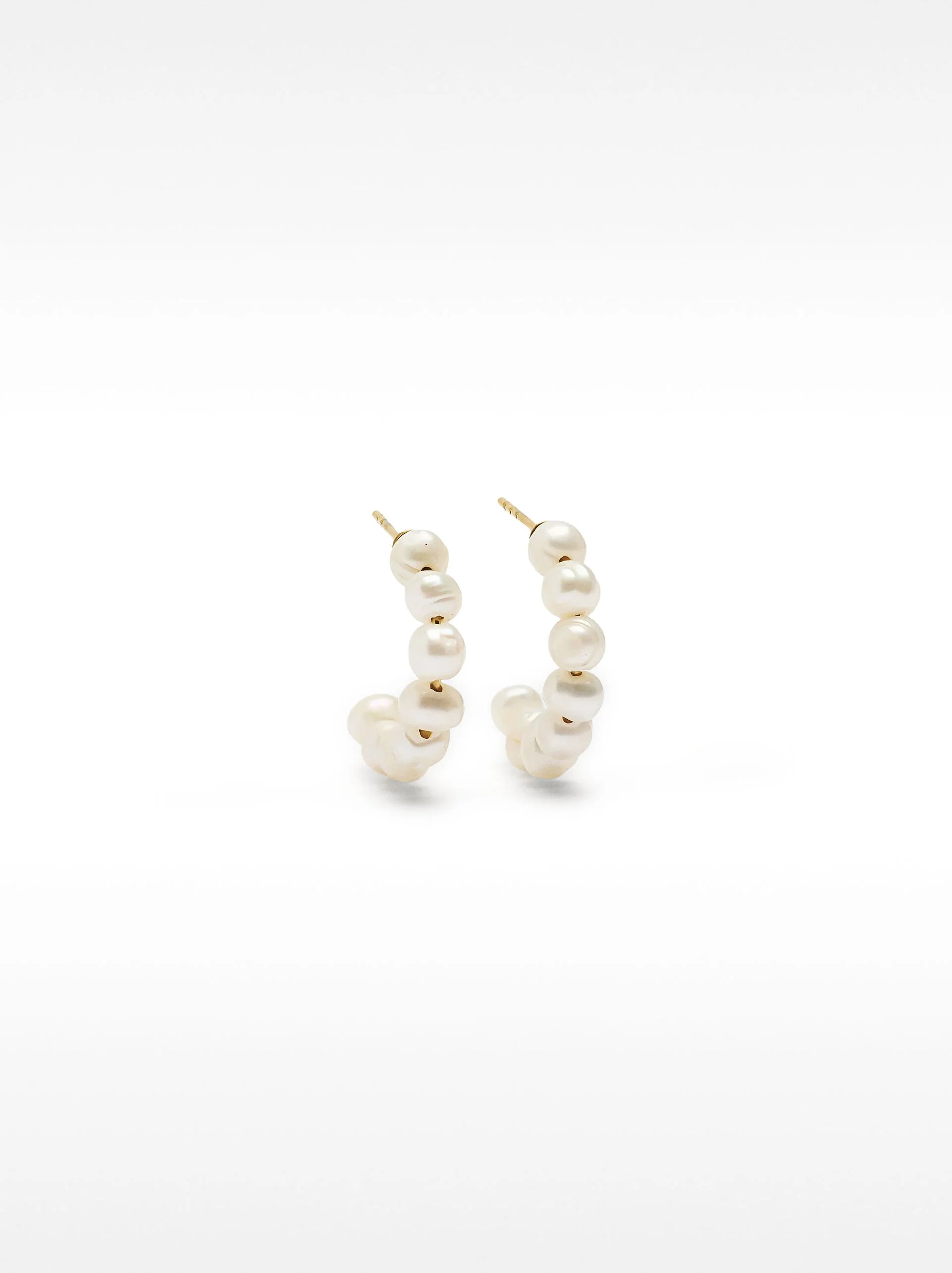 PARFOIS Hoa Tai Nữ Stainless Steel Pearls