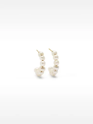 PARFOIS Hoa Tai Nữ Stainless Steel Pearls