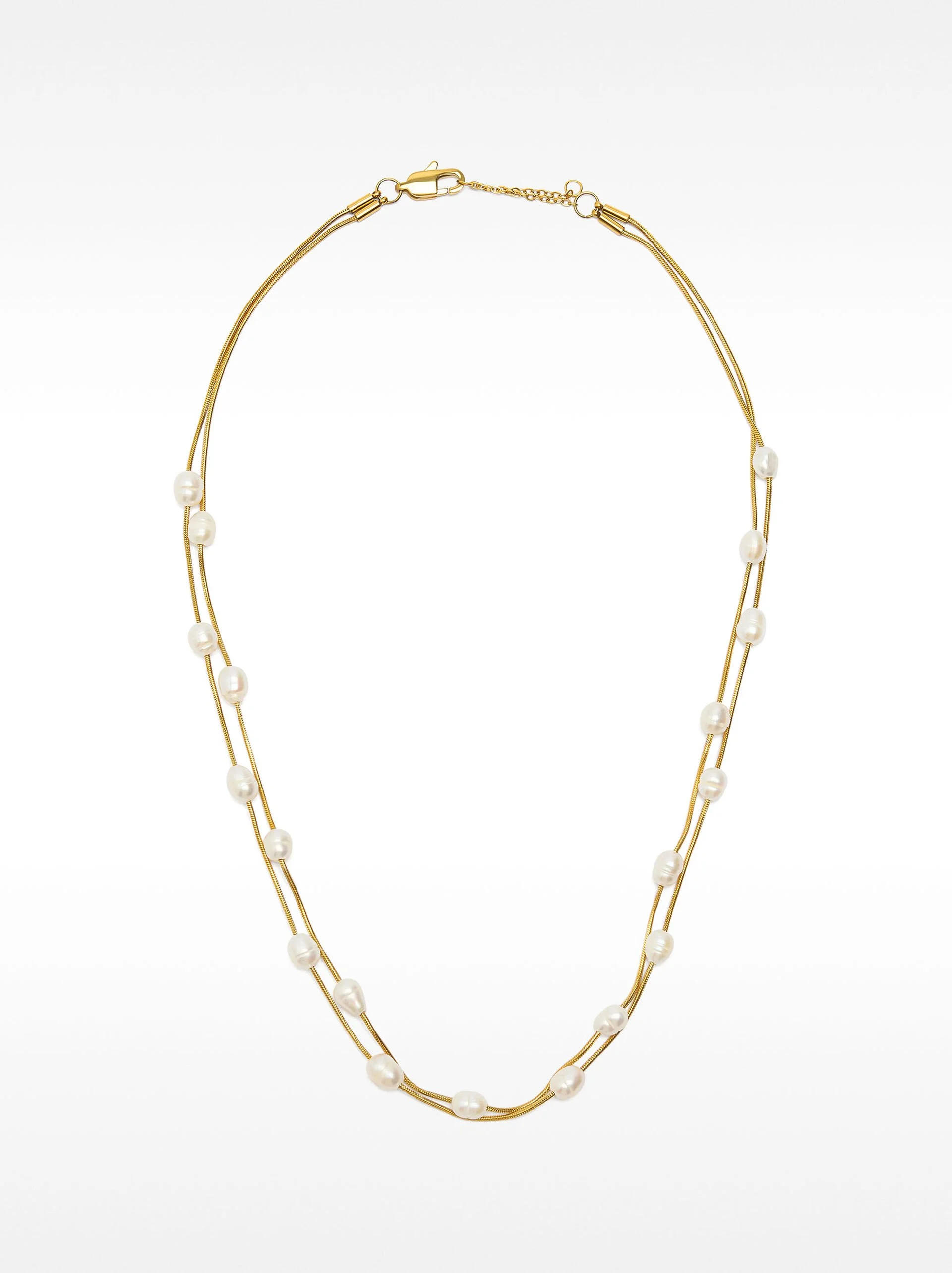 PARFOIS Dây Chuyền Nữ Stainless Steel Pearls